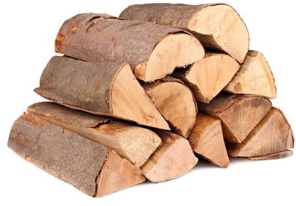 BURI Kamin Brennholz ca. 7kg im Sack getrocknet 25cm Mischholz Kaminholz Feuerholz