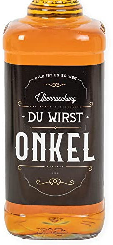 Du wirst Onkel, Aufkleber, Schwangerschaft verkünden, Flaschenetikett für Whisky oder Bierflasche, Überraschung, Geschenk, Idee