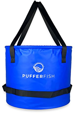 PUFFERFISH Better Bucket - Foldable Water Bucket for Sand Castles - Made from Recycled Plastic - Build Sand Castles with Ease