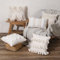 Hoisy 1Pcs Sofa Sitzkissenbezug, Kissenbezüge Beige Böhmische Geometrie Baumwollmischung 30X50CM Kissenbezüge Deko für Sofa Couch Wohnzimmer