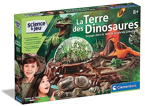 La Terre des Dinosaures Coffret Terrarium Jurassique Figurines Dès 8 Ans | Recrée un écosystème préhistorique miniature complet à observer de très près | initiation à la paléontologie | idée cadeau