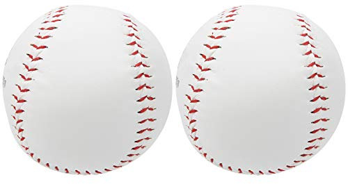 Toothbace Professionelle Baseballs, 2 Stück 30,5 cm Softball-Ball, weicher Baseball-Gummi-Übungsball für Spielübungen, Training, Spiel