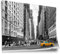 Printistico Poster Gelbes Taxi in New York, USA, Schwarz Weiß, black and white, Fotografie, Kunstdruck ohne Rahmen, Wandbild - A4, A3, A2, A1, A0, XXL - Wohnzimmer, Schlafzimmer, Küche, Deko