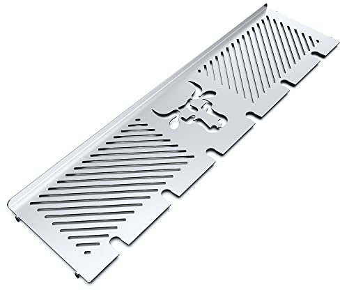 tuning-art WH12 Edelstahl Warmhalterost | Kompatibel mit Rösle Videro G4 | G4-S | G4-S Nero | Videro G4-S Vario+ | Videro G4-S Nero Vario+, Größe:4er Serie Flach Bulle