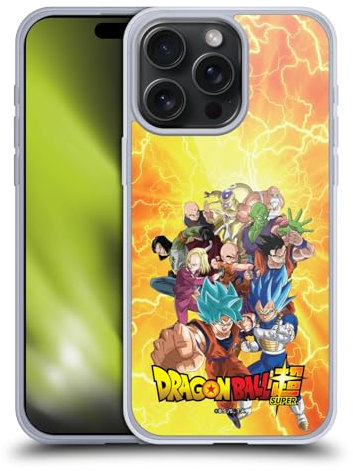 Head Case Designs Officially Licensed Dragon Ball Super Universe 7 Group Universe Survival Arc Gel Case [Military Grade Protection] Compatible with Apple iPhone 15 Pro Max and Compatible with MagSafe