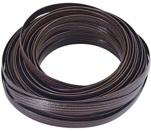 GORGECRAFT 10 m Kit de Reparación de Ratán Material de Reparación de Mimbre de Café,Rollo de Mimbre de Plástico,Material de Fijación de Ratán Impermeable para Muebles de Jardín Y Sillas de Ratán
