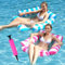 VFANDV Colchoneta Piscina Adultos, 2pc 4 en 1 Hinchables para Piscina Multi-Propósito Tumbona Piscina Flotador Portátil Hamaca Inflable