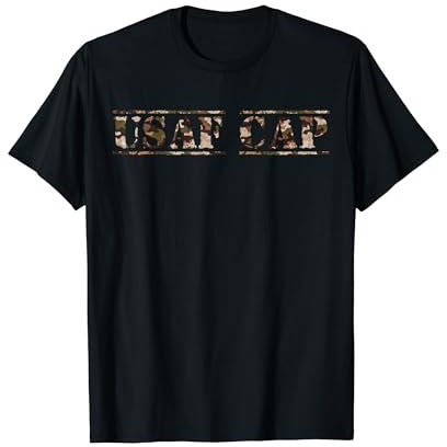 Usaf Cap USAFCAP Civil Air Patrol Desert Camo Distressed T-Shirt