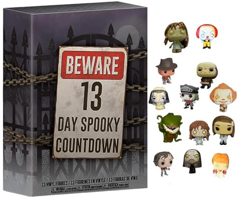Halloween Adventskalender: Beware 13-Day Spooky Countdown | 2024 Halloween Christmas Vacation Countdown Kalender mit Spielzeug Figuren zum Sammeln als Geschenk für Kinder und Erwachsene