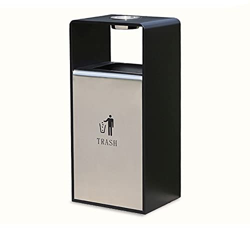 Poubelles d'intérieur Poubelle longue en acier inoxydable cylindrique de longue enceinte / intérieure encastrable panneau poubelle de 35 pouces de hauteur de hauteur poubelle de 35 pouces peut, 40L /