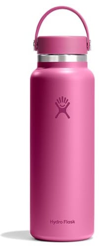 HYDRO FLASK - Wide Mouth Trinkflasche 1180ml (40 oz) - Isolierte Wasserflasche aus Edelstahl - Sportflasche mit auslaufsicherem Flex Cap-Deckel & Gurt - Thermoflasche Spülmaschinenfest - Reef