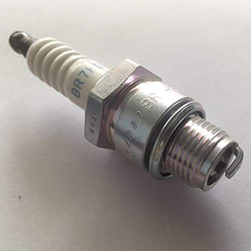 Zündkerzen, 1, 2, 4 Stück, BR7HS-10, kompatibel mit 6350 TR50 Vino Champ Axis90 Aprio TGB Palio SYM DD50 MBK Nitro Vespa PK50 DIO Tact Lead90 Motor Autoteile (2 Stück)