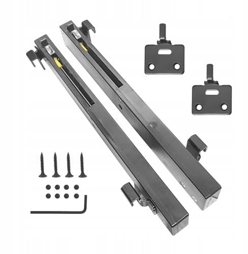 Stolmet Sliding Barn Door Track System Set – 6.6 Feet (200cm) Soft Close Kit, Alloy Steel, Quiet Ball Bearing Rollers, Modern Hangers & Stabilization – Fits Doors 30-46mm (Soft Close Kit)