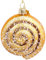 SIKORA Zimtschnecke besondere Weihnachtskugel Glas Christbaumschmuck Deko Figur Weihnachten Anhänger Ornament - Trend Line - BS675