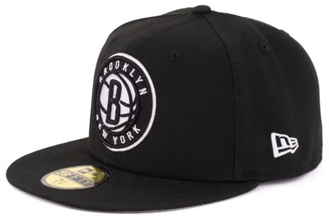 New Era Cap 59FIFTY Herren Basecap NBA Limited Edition (Brooklyn Nets, schwarz, 7 1/2)