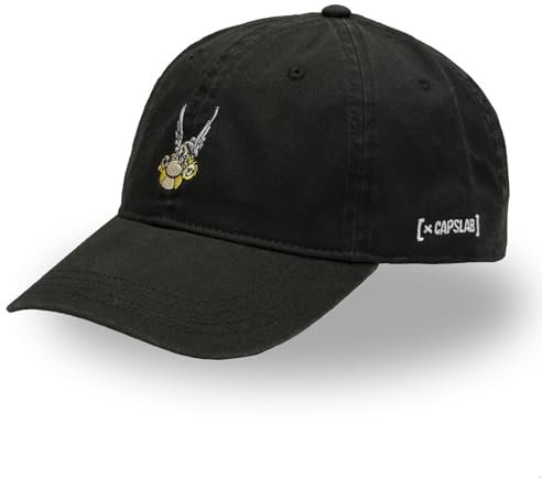 Capslab Asterix Unstructured Dad Cap Schwarz - One-Size