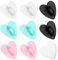 8 Stück Herz Handy Ring Halterung, Tragbarer Ring für Handyhülle, 360 Drehung Handy Rings Ständer, Selbstklebende Metall Telefon Fingergriff Schlaufe Ständer, 4 Farben