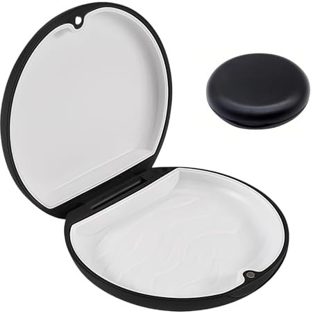Bilan Boîte dentaire pour appareils, gouttière, prothèses, voyages et usage quotidien (noir)