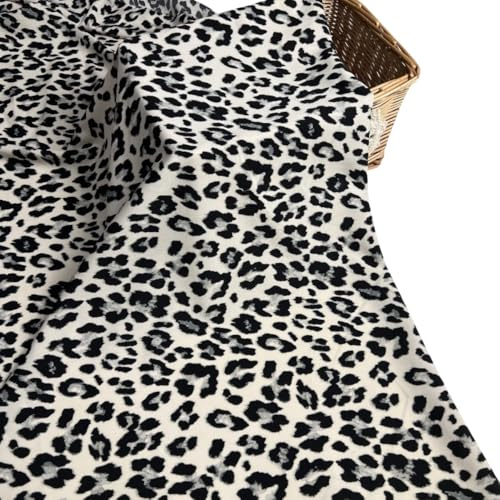 Leopard Stoff Meterware 100x150cm Tiermuster Stoff zum Nähen DIY Dekostoff | Moderner Tiermuster Stoff für Kleidung, Accessoires und kreative DIY Nähprojekte.