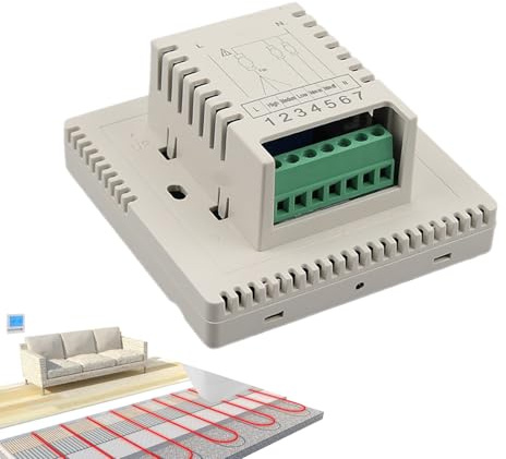 Bohany Thermostats for the Home, LCD Display Regulator for Underfloor Heating, Precise Control of Room Temperature with Clear LCD Display for In-House Boiler Systems and Management House Heating