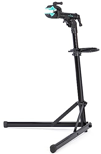 cyclists Profi Fahrrad-Reparaturständer bis 50kg – Klappbarer E-Bike Montageständer aus Aluminium – 360° Drehbar & Höhenverstellbar – Stabiler Arbeitsständer für Schwere MTB & Rennräder (Schwarz)
