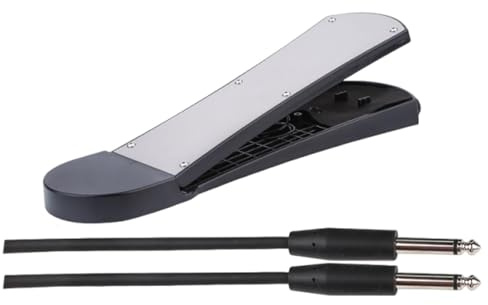 TTETTZ Drum Pedal Universal Trommelpedal Bass Kick Zubehör E-Drum Fußpedal mit Stabile Metall Und PP Materialien Hohe Reaktionsfähigkeit für Musikschulen Un, inkl. Kabel