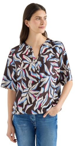 Cecil Damen Kurzarm Bluse mit floralem Muster