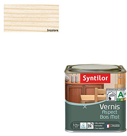Syntilor - Vernis Aspect Bois Incolore Mat 0,75L
