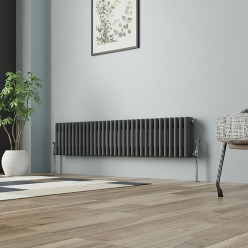 NRG 300 x 1460mm Column Radiators Horizontal Cast Iron Rads | Traditional, Designer Radiator, Central Heating, Radiator Wall Mounted, for Bathroom, Living Room, Kitchen, Bedroom