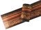 no-branded D-Simplemuji 3D Dark Brown Wood Grain Self Adhesive Peel and Stick Waterproof Wall Border Easy to Apply Home Decor Bathroom Kitchen 10cm by 5m