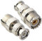 YILIANDUO SO-239 UHF Buchse zu BNC Stecker Koaxial Antennenadapter Gerade Vernickelter Handheld Radio Adapter für Ham Radio CB Funk MEHRWEG 2 Stücke