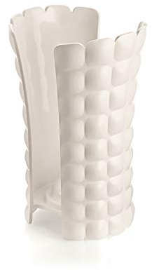 Guzzini - Tiffany, Portabicchieri Universale - Bianco Latte, 12 x 10,3 x h18,3 cm - 199600156
