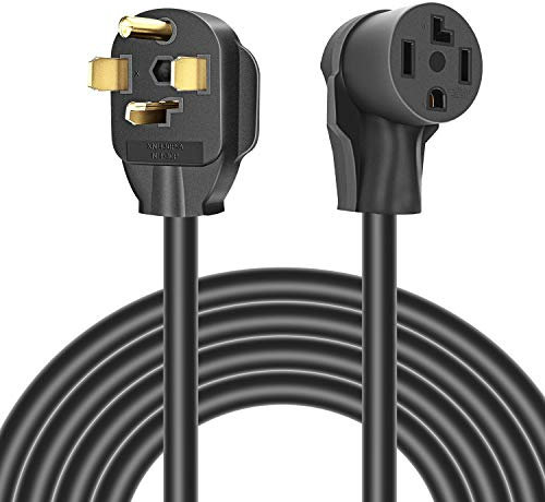 Rophor NEMA 14-30P Dryer Extension Cable 4 Point 30A Extension Cable for Dryer and EV Charging Current Extension 125V/250V, 3 m