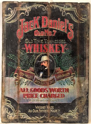 RetroReclamos Cuadro de Madera Vintage Jack Daniels