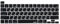 XSKN Tastaturabdeckung aus Silikon, kompatibel mit MacBook Pro 13,3 Zoll (33,8 cm), 40,6 cm, mit Touch-Bar und Touch-ID – A2251 A2289 A2338 M1 A2141 (US-Version, Russisch) Schwarz
