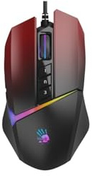 Bloody W60 Max 10.000 CPI 10-Tasten Optische RGB UC3&4 Active Wired Red Gaming Mouse
