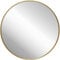 ZENIDA Round Mirror for Wall, 50x50 cm Metal Framed Circle, Large Bathroom, Gold for Living Room, Bedroom, Entryway Decor