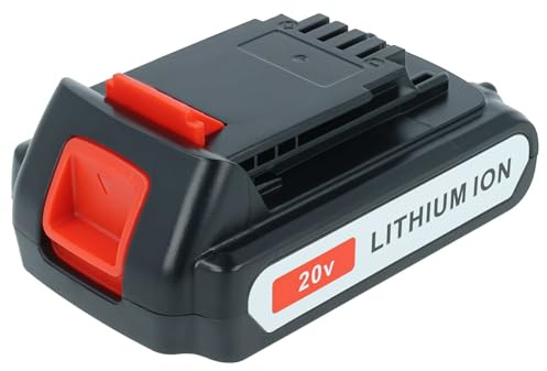 vhbw Battery compatible with Black & Decker GWC1800L H1, GWC1800 H1, GTC1850L H1, GTC1845L Type 1 Power Tools (2000 mAh, Li-Ion, 20 V)