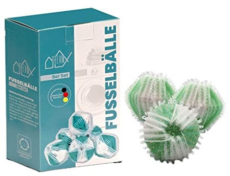 DreamX® 8 Fusselbälle für die Waschmaschine - Tierhaarentferner Waschmaschine, Fusselfänger, Wäscheball entfernt Haare - Flusenkugeln- Tierhaarfänger, Hundehaare Waschmaschine, Staubfänger Mint