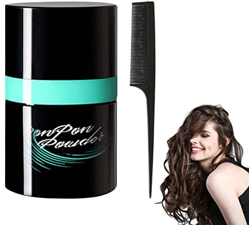 Volume Powder, Haarpuder, Hair Styling Powder, Volumen Puder für Damen und Herren, Flauschiges Puder Styling Tool für Männer und Frauen, für feines und normales Haar mit 1 Schwanzkamm Spitzkamm