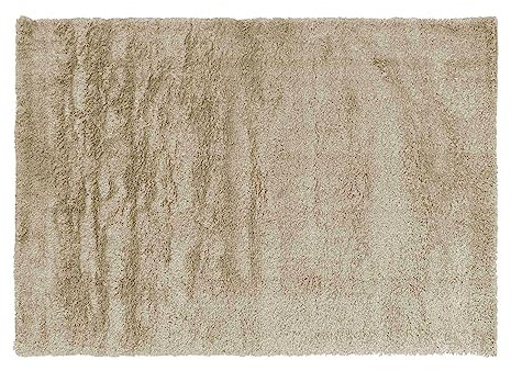 Douceur d'Intérieur Tango rechteckiger Teppich (120 x 170 cm), Taupe, Shaggy, einfarbig