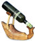 MAISONICA Wine Champagne Bottle Holder - Bamboo Wooden - Drunken Duck Novelty Gift