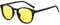 DUCO Polarisierte Nachtsichtbrille für Damen Fahrerbrille für Nacht Frauen Retro Unisex Rechteckig Treiber Brille 5206Y (Schwarz Glänzend)
