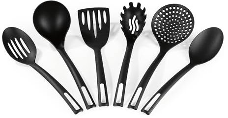 GOURMETmaxx 7-teiliges Küchenhelfer-Set | Stilvolle Ordnung durch perfekte Aufbewahrung in der Küche | Hitzebeständiger Kunststoff ist besonders schonend zu beschichteten Pfannen