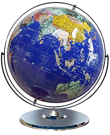 Geographic Globe Großer Desktop-Weltglobus, 720° drehbar, pädagogische Globen der Welt mit Ständer, Erdkugel mit 19,6 Zoll Durchmesser