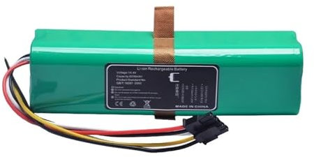 MoVols Batería de Repuesto de 6000mAh, Compatible con CECOTEC Conga 4090 4490 4590 4690, batería de Accesorios for Robot Aspirador
