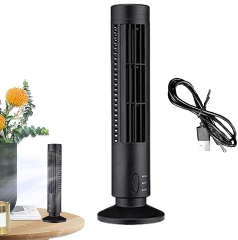 Ventilador eléctrico USB - Ventilador de torre alimentado por USB, ventilador de mesa portátil | Ventilador de escritorio de mesa portátil, ventilador de escritorio de fuerte para lugar de