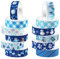 CC HOME Weihnachten Washi Tape Set 12 Rollen Schneemann Washi Band,15mm Washi Tape Weihnachten,Masking Tape Dekorative Papier Aufkleber zum Verpacken von Geschenken,DIY Kunst Handwerk