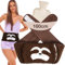 K Collection Extra Long 160 cm Hot Water Bottle Belt with Plush Waist Cover for Targeted Neck, Shoulder, Back, and Leg Warmth – Adjustable, 1 Litre Capacity, Safe & Cozy - Sloth Design