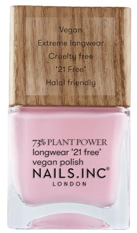 Nails Inc - EVERYDAY SELF CARE Plant Power veganer Nagellack - 73% Plant Based, 100% Vegan & Tierversuchsfrei - Perfekte Maniküre, zartes Baby-Rosa - Für umweltbewusste Nail Art